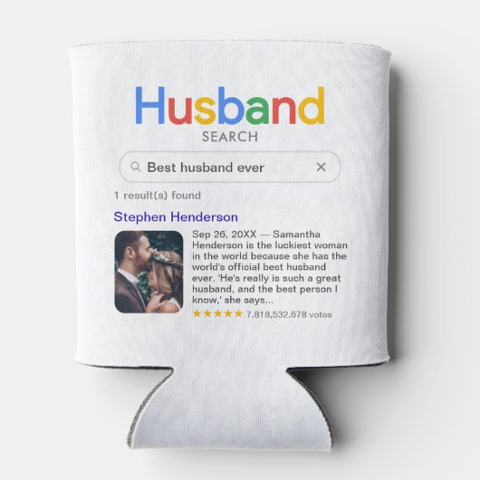 写真おもしろい最高ので夫が検索結果を常に表示 缶クーラー (裏面)