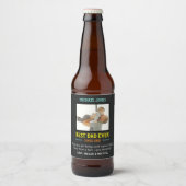 写真おもしろい最高のパパEver First Father's Day ビールラベル (正面)