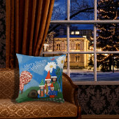 写真おもしろい格言家族の追加メリークリスマス クッション