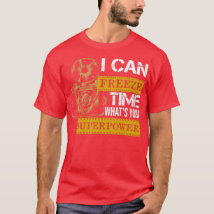 写真おもしろい私はあなたの夕食と時間を凍結できる Tシャツ