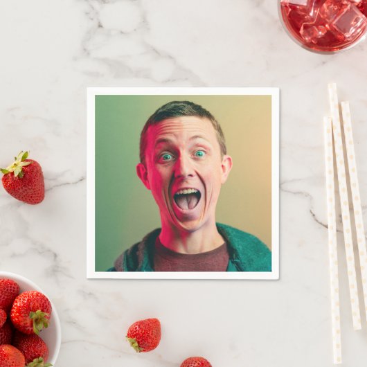 写真おもしろい誕生日祝い スタンダードカクテルナプキン (インサイチュ)