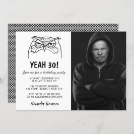写真おもしろい30歳の誕生日 招待状
