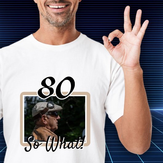 写真おもしろい80th誕生日ゲスト・オブ・オナー tシャツ
