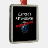 写真おもしろい – 写真家Go手動引用文 メタルオーナメント (右)