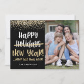 写真おもしろいHappy New Year シーズンカード (正面)