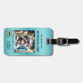 写真おもしろいQRコードロゴビジネス旅行 ラゲッジタグ (正面横)