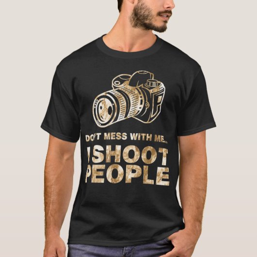 写真おもしろいTees – 写真家I撮影Peop Tシャツ (正面)