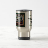 写真およびパーソナライズなサッカーのコーチのギフト トラベルマグ (中央)