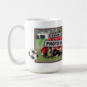 写真および名前のパーソナライズなコーチのギフト コーヒーマグカップ (左)