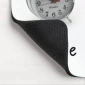 写真および手によって書かれる"4茶" mousepadは時間を計ります マウスパッド (コーナー)