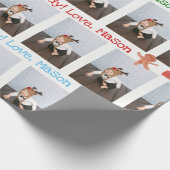 写真および文字が付いているカスタムなギフトの包装紙 ラッピングペーパー (角)