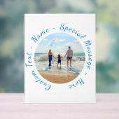 写真お気に入りのとカスタム文字パーソナライズされた アクリルサイン (ニュートラル)