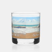 写真お気に入りののカスタム文字名パーソナライズされた ウイスキーグラス (左)