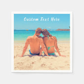 写真お気に入りののナプキンとカスタム文字名 スタンダードカクテルナプキン (正面)