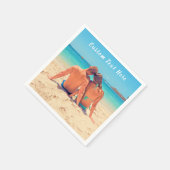 写真お気に入りののナプキンとカスタム文字名 スタンダードカクテルナプキン (角)