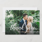 写真お気に入りのの結婚ありがとう サンキューカード (正面)