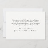 写真お気に入りのの結婚ありがとう サンキューカード (裏面)