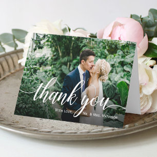 写真お気に入りのの結婚ありがとう サンキューカード
