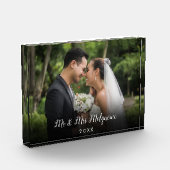 写真お気に入りのス結婚クリプト名の日付 フォトブロック (左)