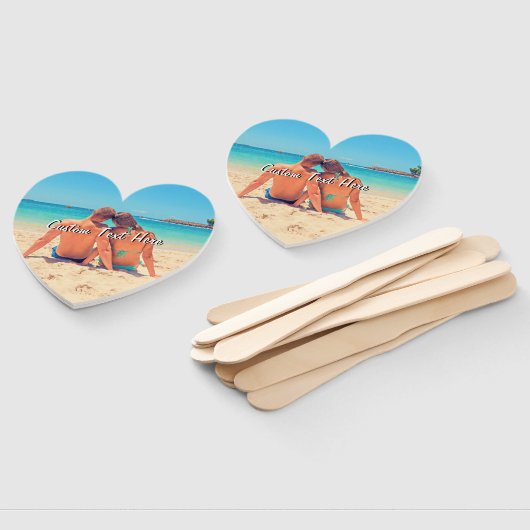 写真お気に入りのハンドファンとカスタム文字 ハンドファン (組立なし)