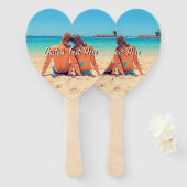 写真お気に入りのハンドファンとカスタム文字 ハンドファン (正面&裏面)