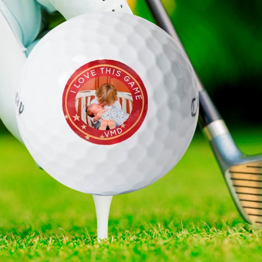 写真お気に入りのメッセージイニシャルの明るい色 ゴルフボール