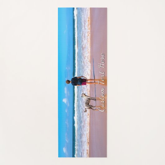 写真お気に入りのヨガマットギフト付きカスタム文字 ヨガマット (正面)