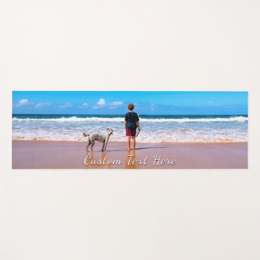 写真お気に入りのヨガマットギフト付きカスタム文字 ヨガマット (正面(横))