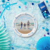 写真お気に入りの紙プレートとカスタム文字 ペーパープレート (パーティー)