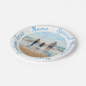 写真お気に入りの紙プレートとカスタム文字 ペーパープレート (アングル)