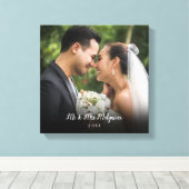 写真お気に入りの結婚の表示 キャンバスプリント (インサイチュ (ウッドフロア))