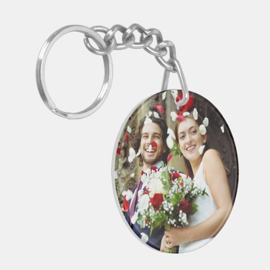 写真お気に入りの結婚の表示 キーホルダー (正面左)