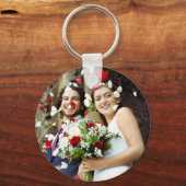 写真お気に入りの結婚の表示 キーホルダー (正面)