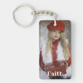写真お気に入りの- 2枚の写真 – パーソナライズされた キーホルダー (正面)