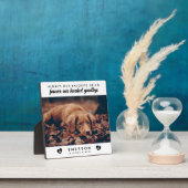 写真お気に入りのHello Harbest Goodbye Dog Memorial フォトプラーク (インサイチュ)