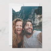 写真お洒落の取り消し告知 招待状 (正面)