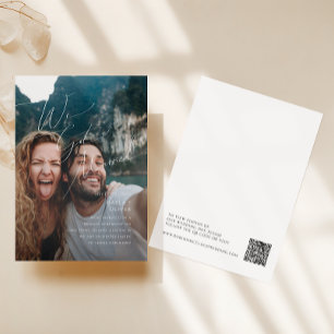 写真お洒落の取り消し告知 招待状