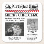 写真お洒落コラージュSanta Christmas写真 スクエアペーパーコースター<br><div class="desc">余分読なすべてについて。北極タイムズは、北極からの最新のニュース記事を持って素晴らし、このかわいいとおもしろいの方法で皆さんにメリークリスマスとハッピーホリデーの挨拶を送る。このデザインを使用すると、グリーティングカードに多くを追加できる。卒業生、新お気に入りの家、新生児、新しい仕事、ペットストーリーなど予測できなの特別なイベントを追加できる。このカード素晴らしは、洞察力のあるグリーティングカードを送るのが好きな人のためのカードだ。このおもしろいと新聞印刷されたあいさつ書カードを使ってあいさつを送信する方法とお洒落、非常に多くのことがある。</div>
