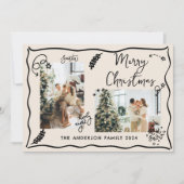 写真お洒落ドードルクリスマス シーズンカード (正面)