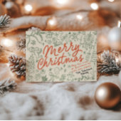 写真お洒落メリークリスマスカード シーズンカード