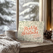 写真お洒落メリークリスマスカード シーズンカード