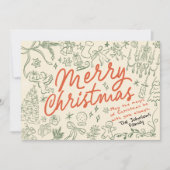 写真お洒落メリークリスマスカード シーズンカード (正面)
