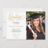 写真お洒落大学の卒業証書 案内状 (正面)