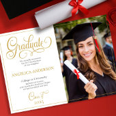 写真お洒落大学の卒業証書 案内状