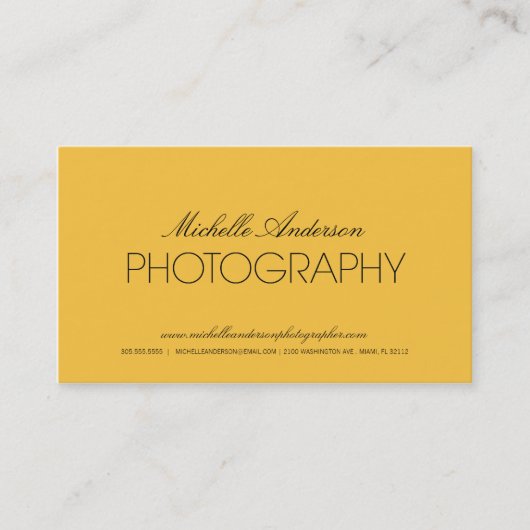 写真お洒落家 |写真名刺 名刺 (正面)