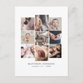 写真お洒落数々のベビー誕生発表 ポストカード (正面)