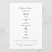 写真お祝いサービスのライフオーダーのプログラム プログラム (裏面)