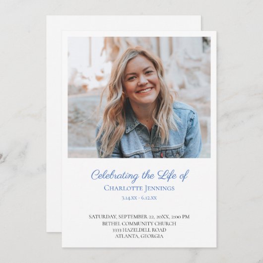 写真お祝いサービスのライフオーダーのプログラム プログラム (正面/裏面)