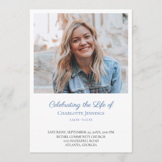 写真お祝いサービスのライフオーダーのプログラム プログラム (正面)