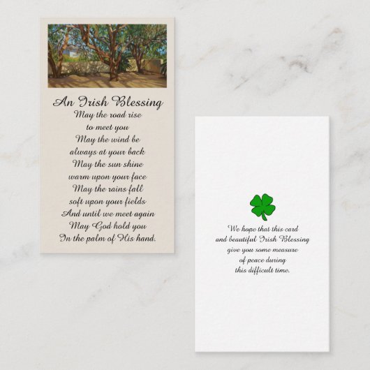 写真お祝い生涯記念碑 名刺 (正面/裏面)